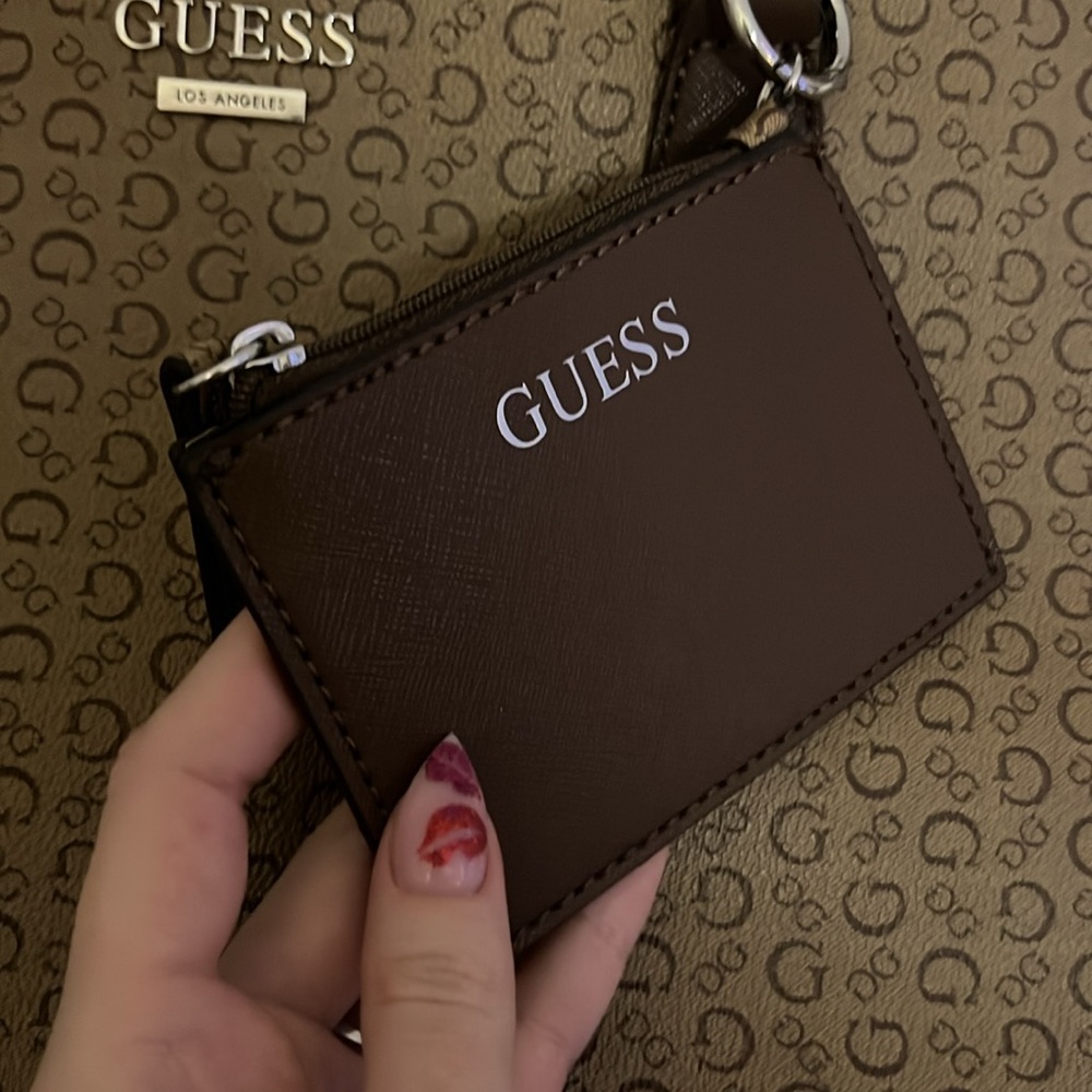 Brown Guess Purse With Matching Wallet - image 3